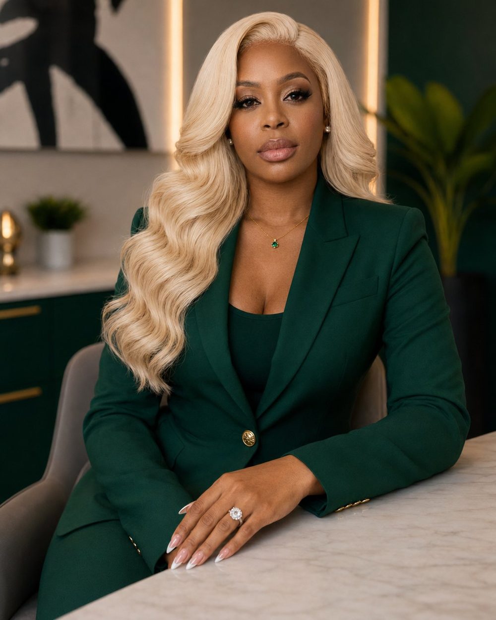 GenWealth Blueprint founder in an emerald suit, the mentor behind the homeownership roadmap
